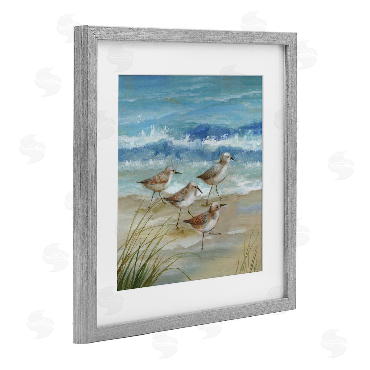 Nan Sandpiper Gathering View Canvas Wall Art Print