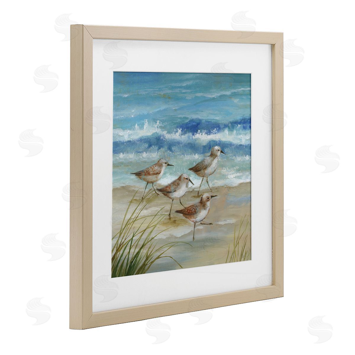 Nan Sandpiper Gathering View Canvas Wall Art Print