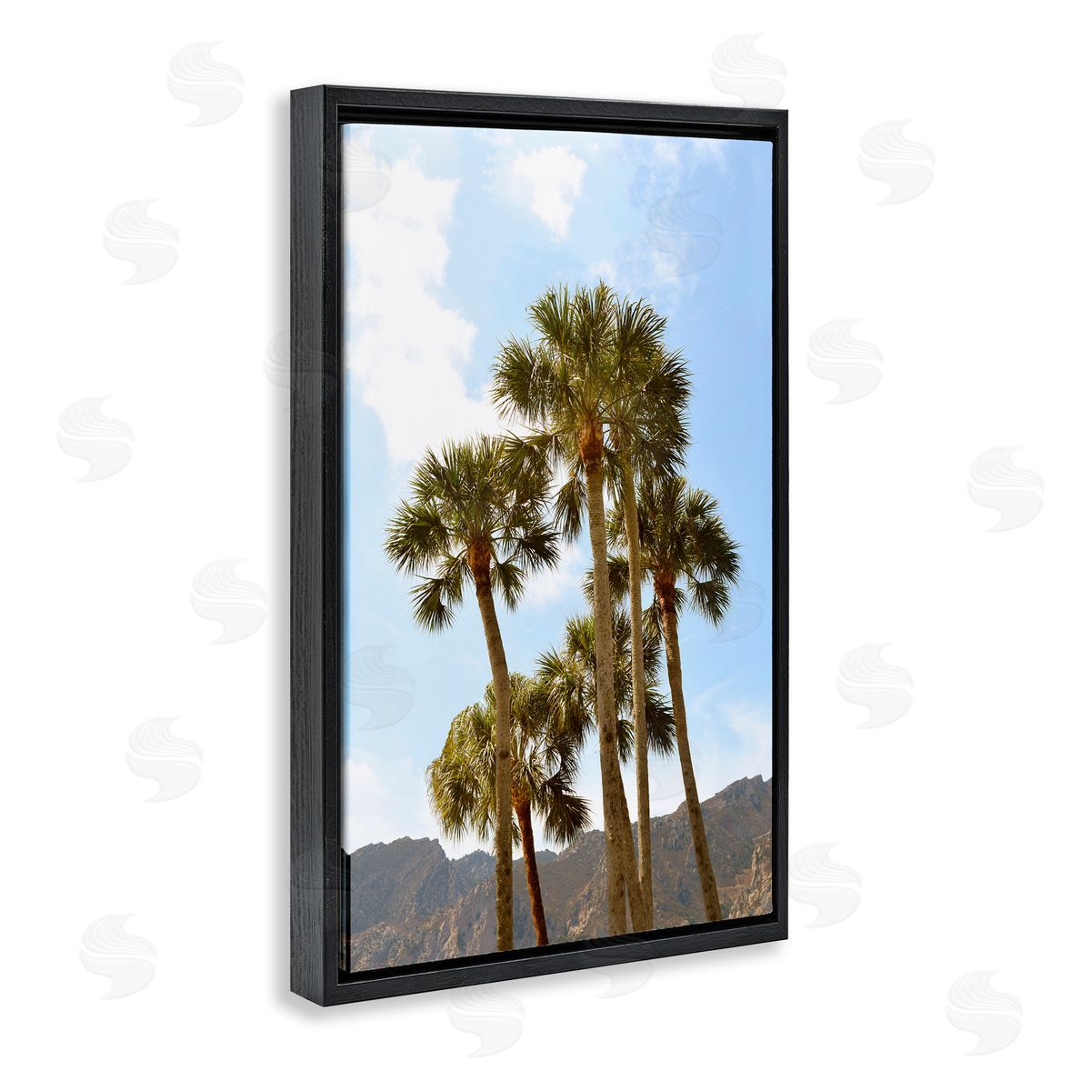 Natalie Carpentieri Vertical Mountain Palms Canvas Wall Art Print