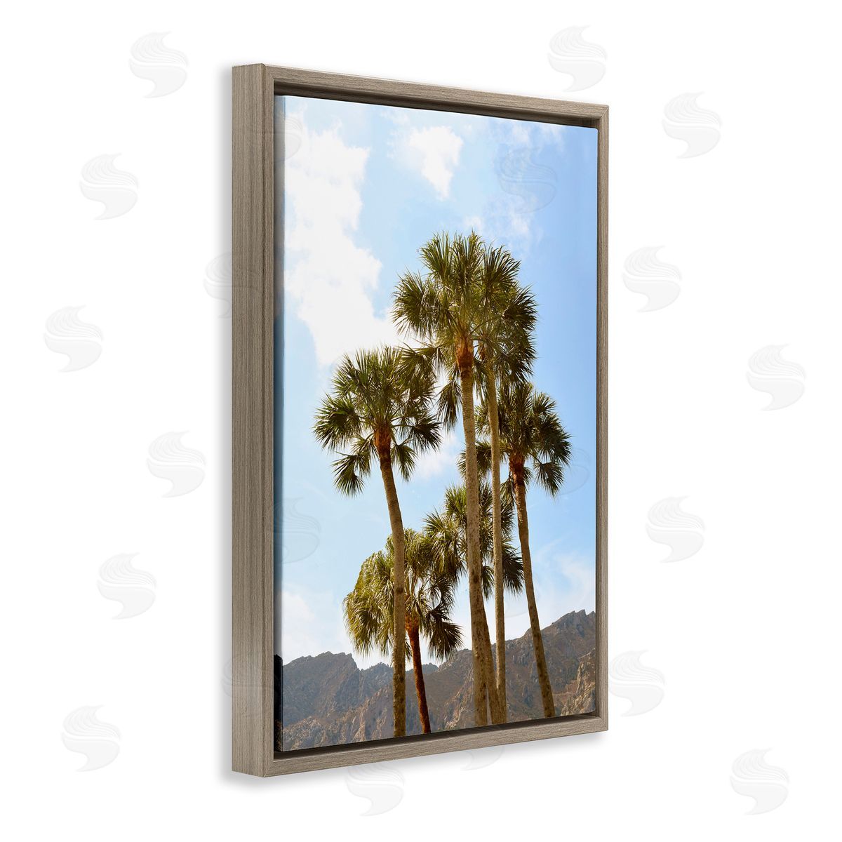 Natalie Carpentieri Vertical Mountain Palms Canvas Wall Art Print