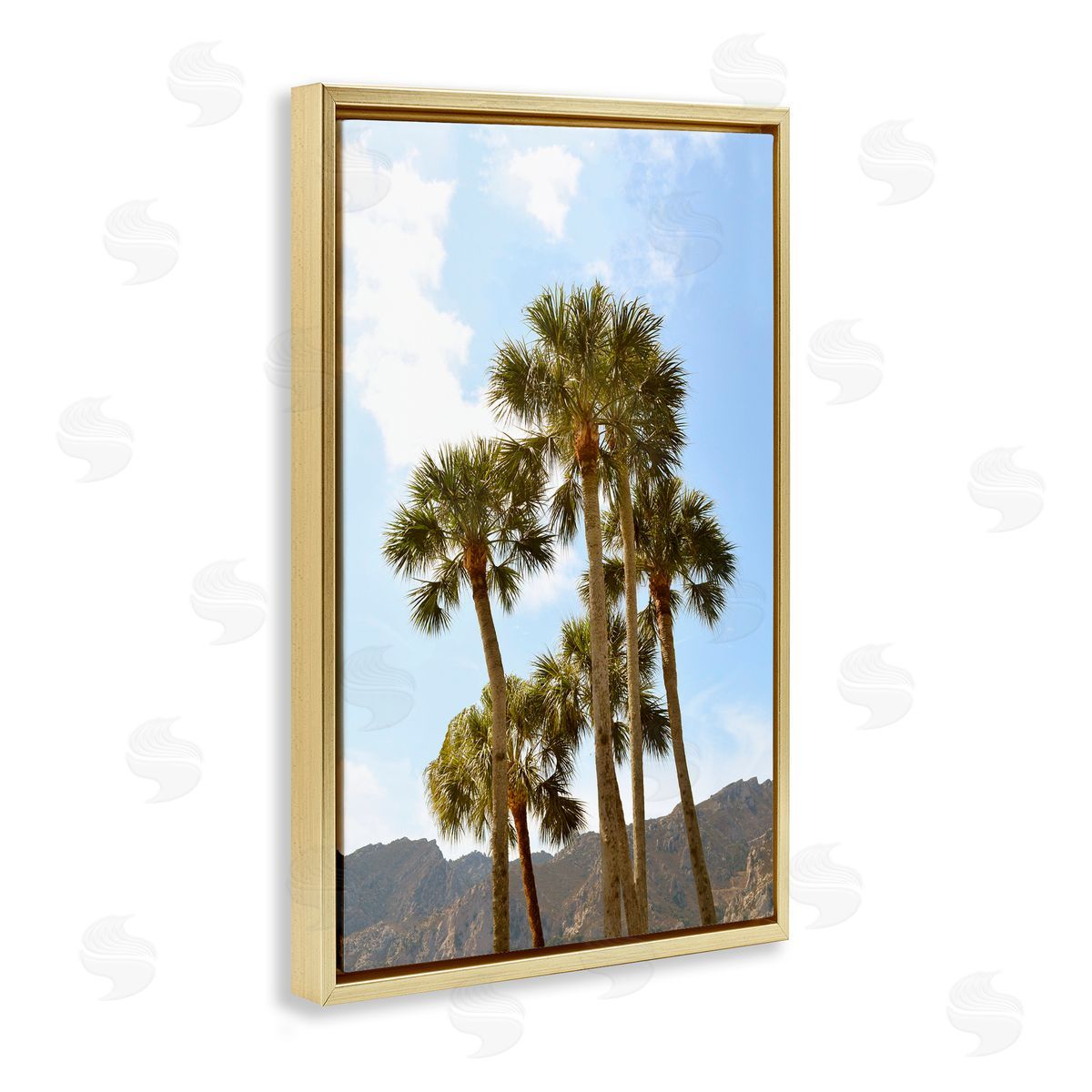 Natalie Carpentieri Vertical Mountain Palms Canvas Wall Art Print