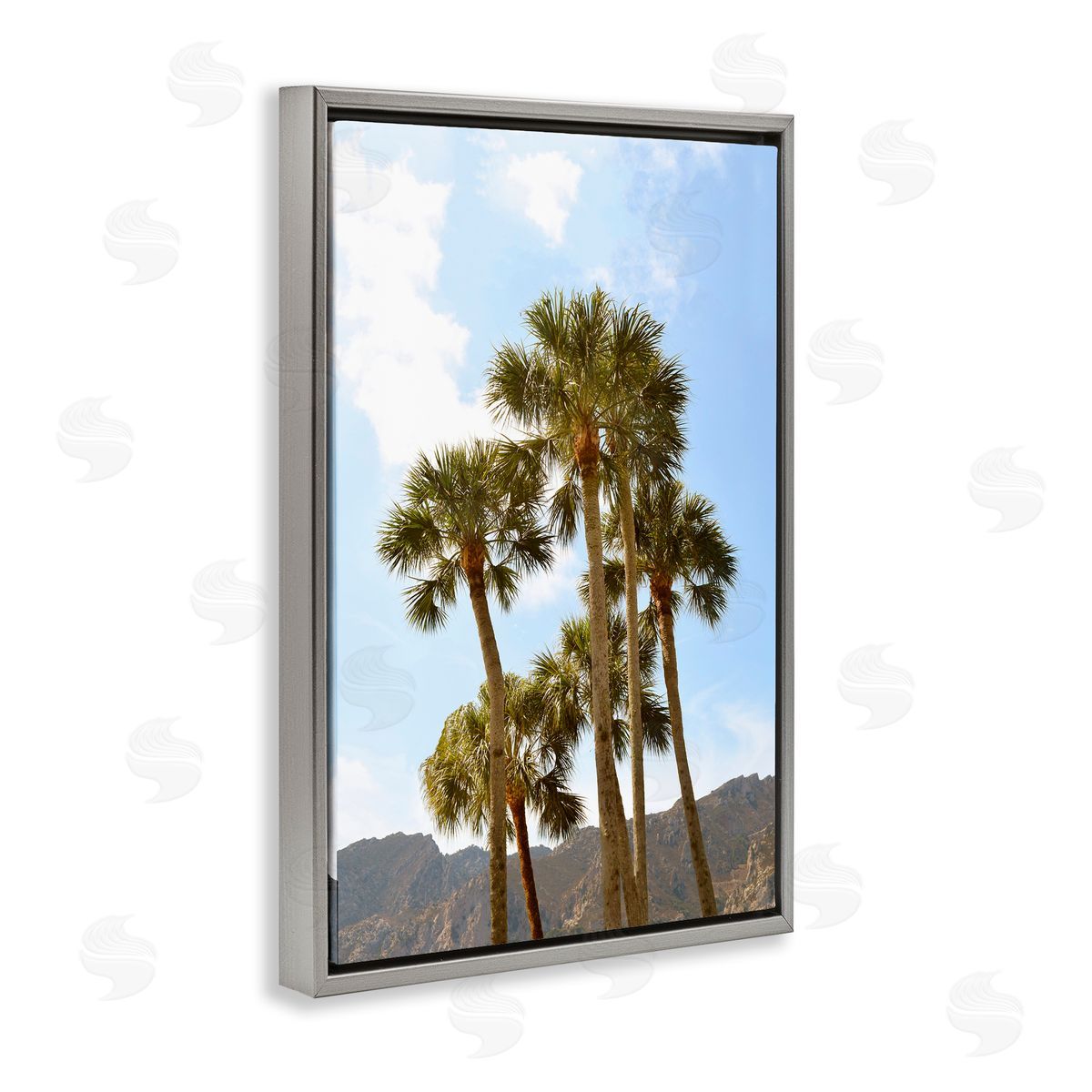 Natalie Carpentieri Vertical Mountain Palms Canvas Wall Art Print
