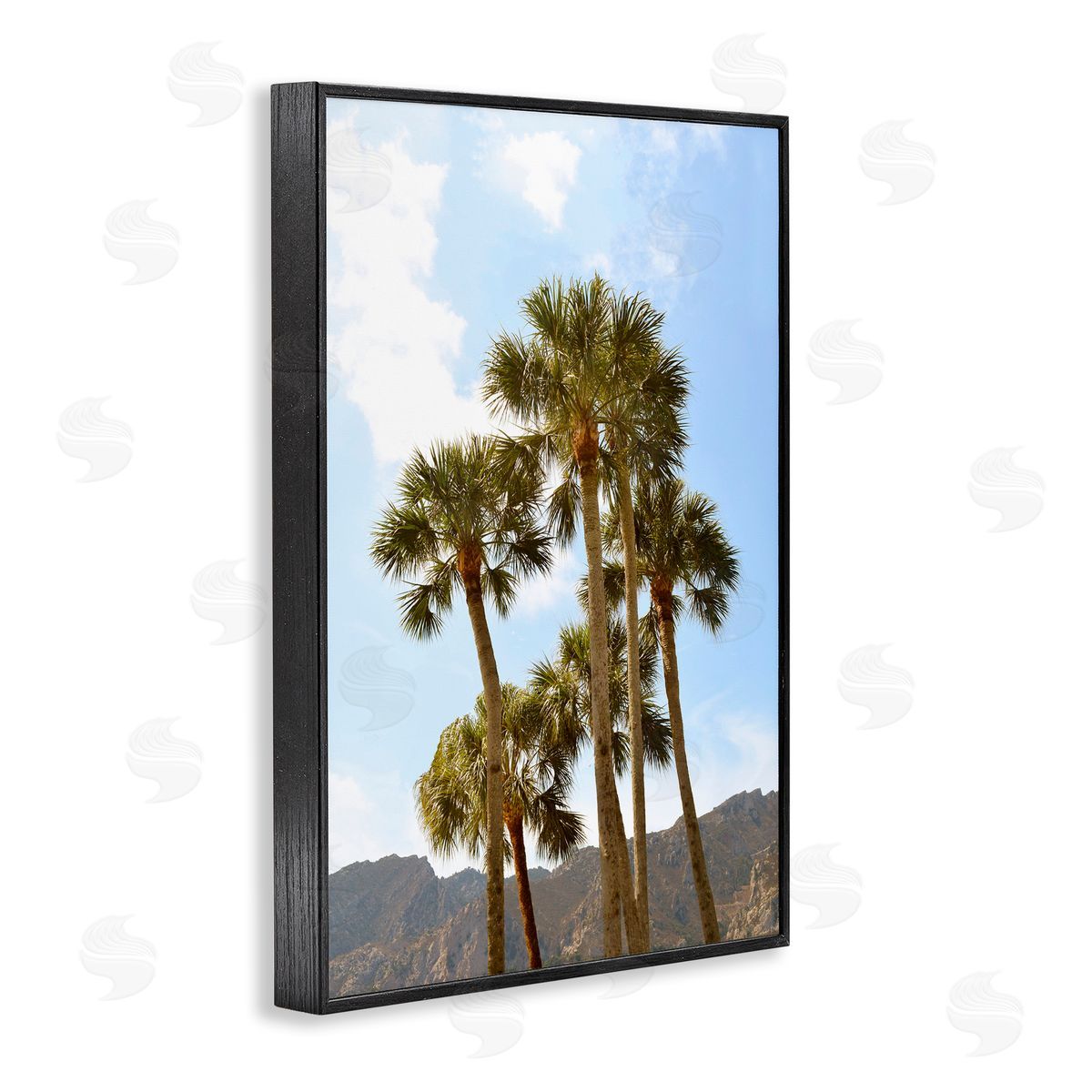 Natalie Carpentieri Vertical Mountain Palms Canvas Wall Art Print