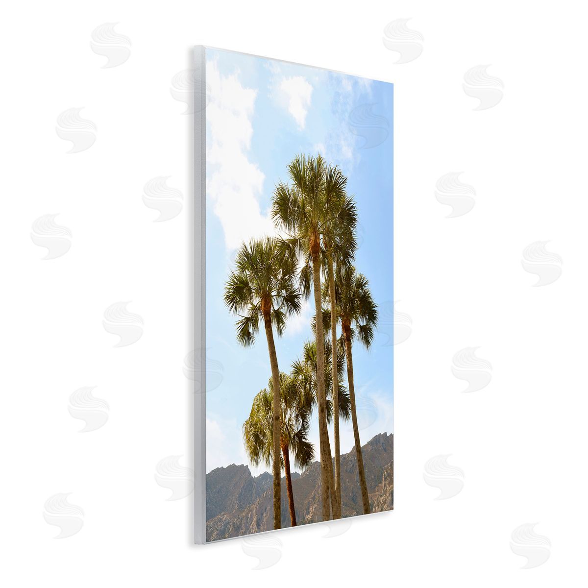 Natalie Carpentieri Vertical Mountain Palms Canvas Wall Art Print