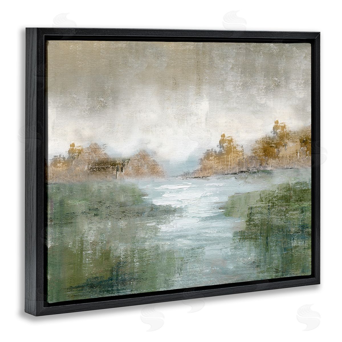 Nan Fall River Landscape Canvas Wall Art Print