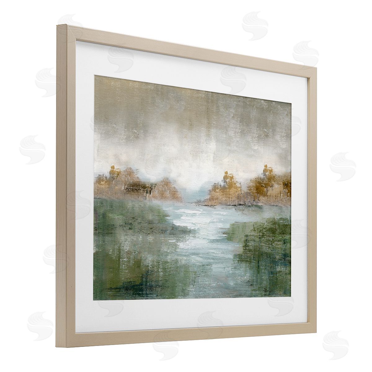 Nan Fall River Landscape Canvas Wall Art Print