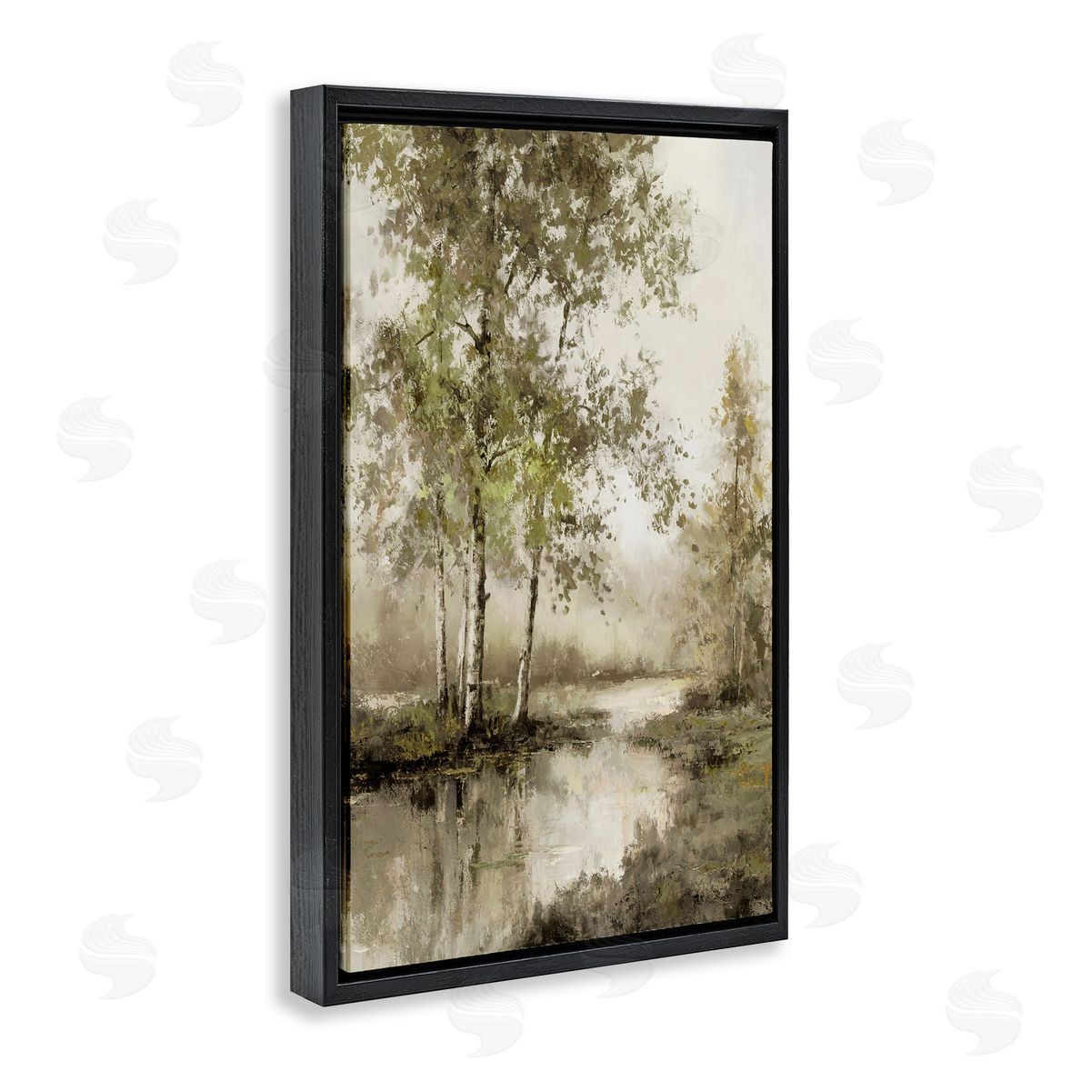 T.C. Chiu Natural Spring Forest River Canvas Wall Art Print
