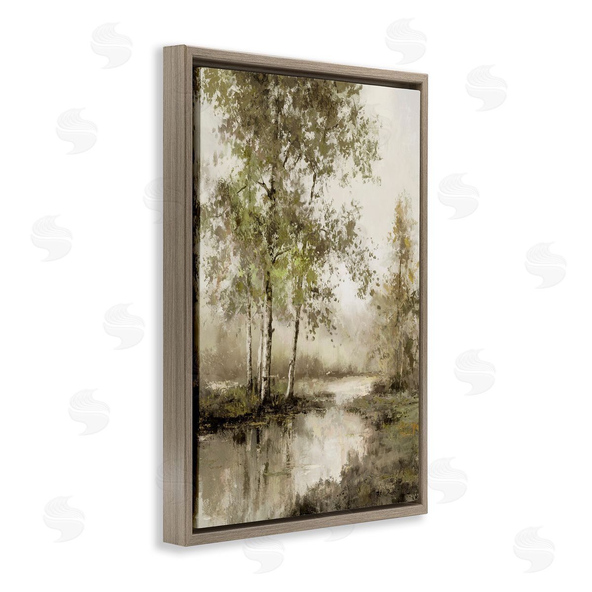 T.C. Chiu Natural Spring Forest River Canvas Wall Art Print