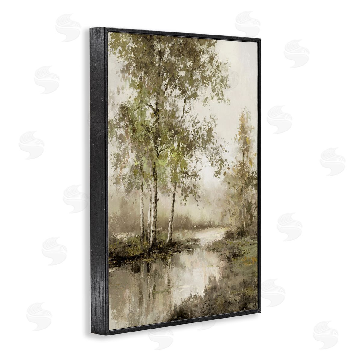 T.C. Chiu Natural Spring Forest River Canvas Wall Art Print