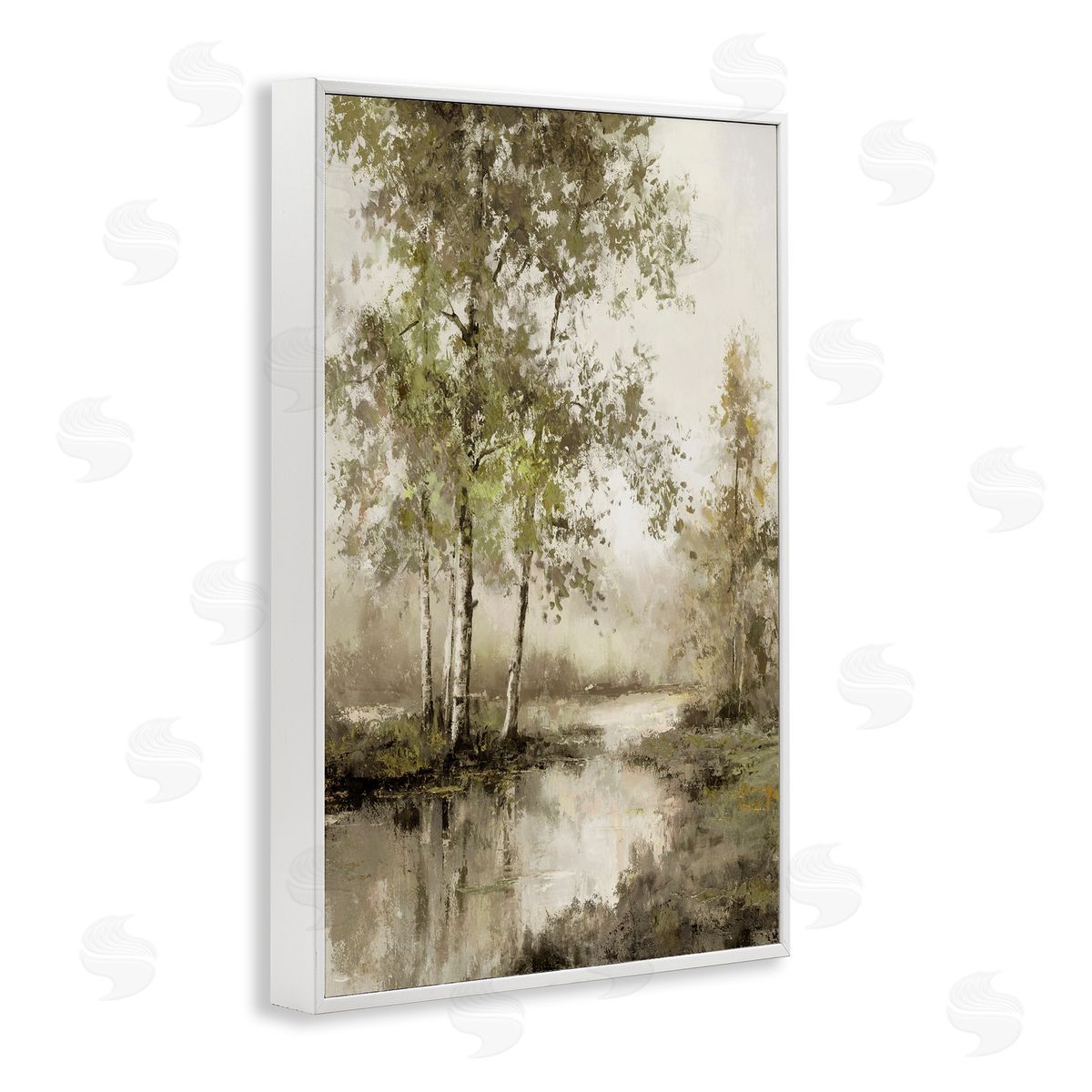 T.C. Chiu Natural Spring Forest River Canvas Wall Art Print