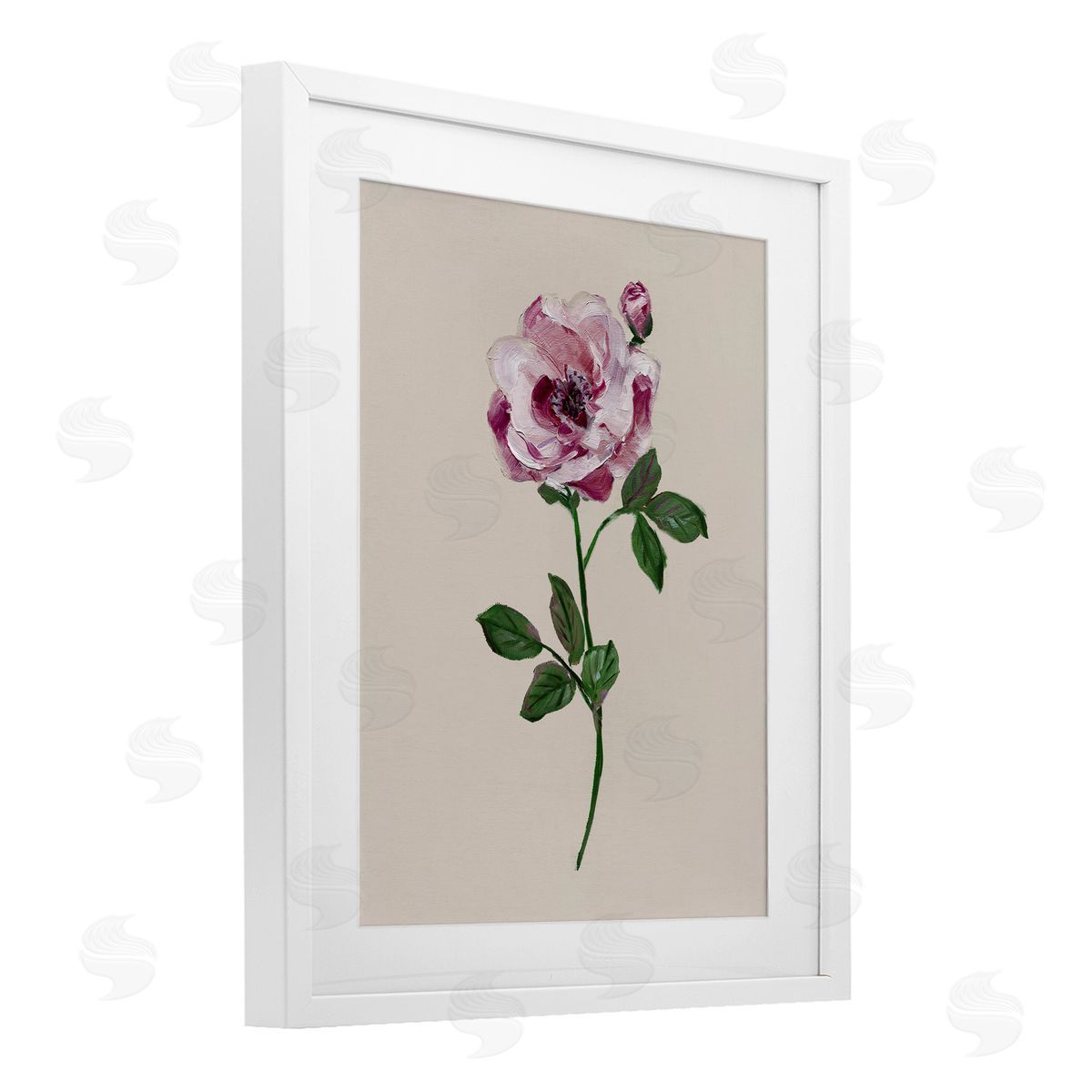 Sally Swatland Pink Jewel Rose Canvas Wall Art Print
