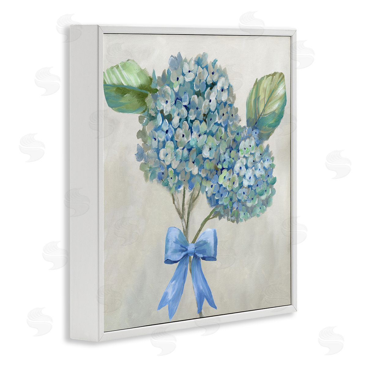 Nan Hydrangea Beauty & Bow Canvas Wall Art Print