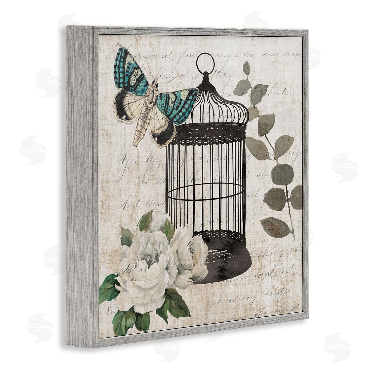 Nan Vintage Menagerie Butterfly Canvas Wall Art Print