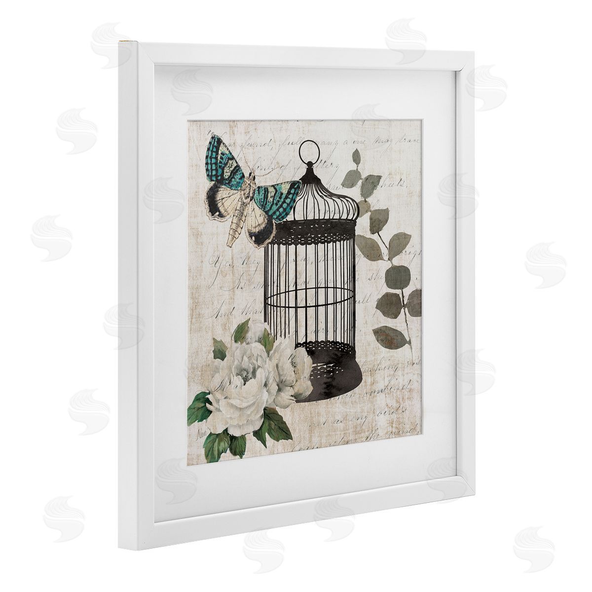 Nan Vintage Menagerie Butterfly Canvas Wall Art Print