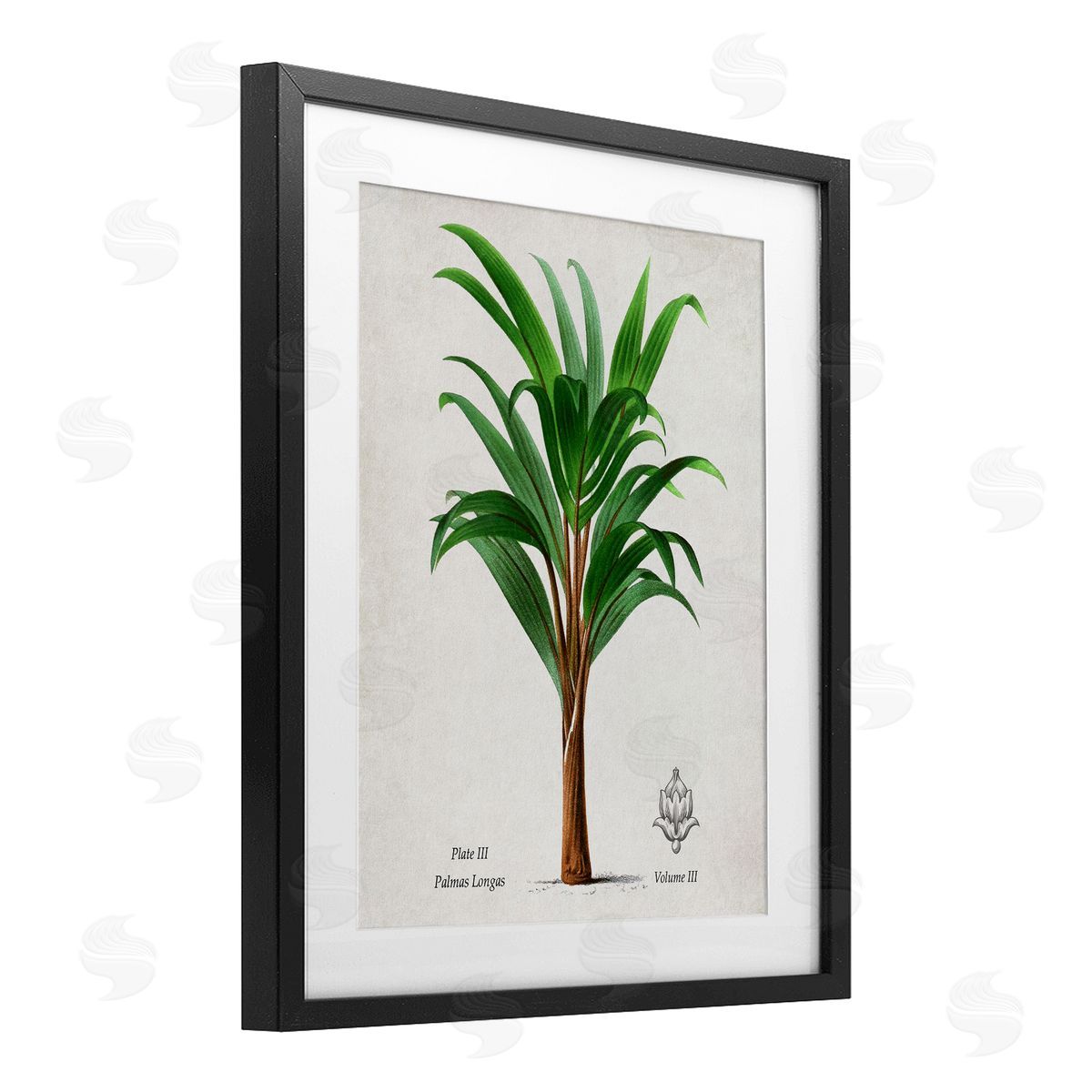 Val Rhodes Vintage Banana Leaf Palm Canvas Wall Art Print