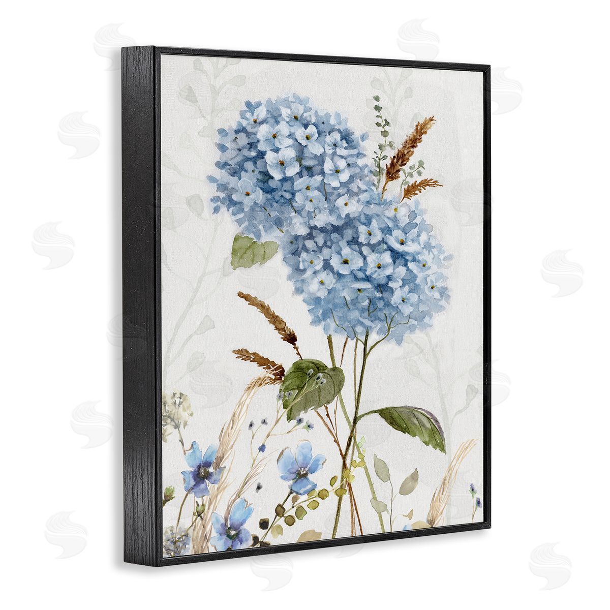 Nan Blue Hydrangea Allure Canvas Wall Art Print