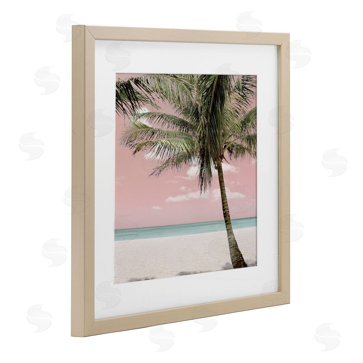 Natalie Carpentieri Quiet Escape Pink Coast Canvas Wall Art Print