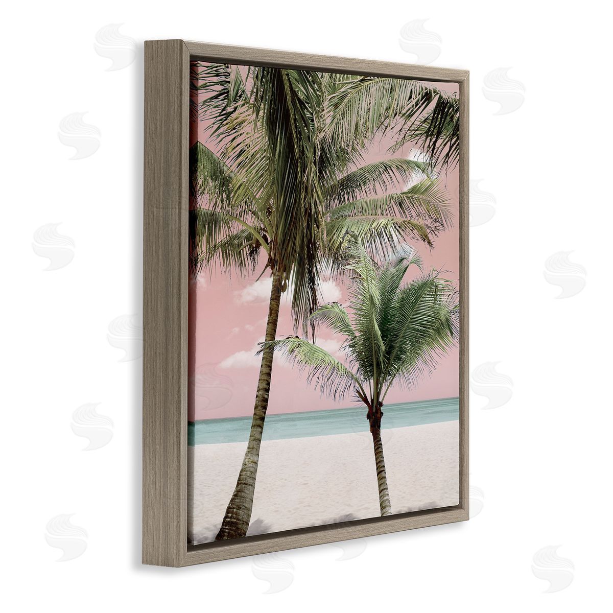 Natalie Carpentieri Quiet Escape Pink Palms Canvas Wall Art Print