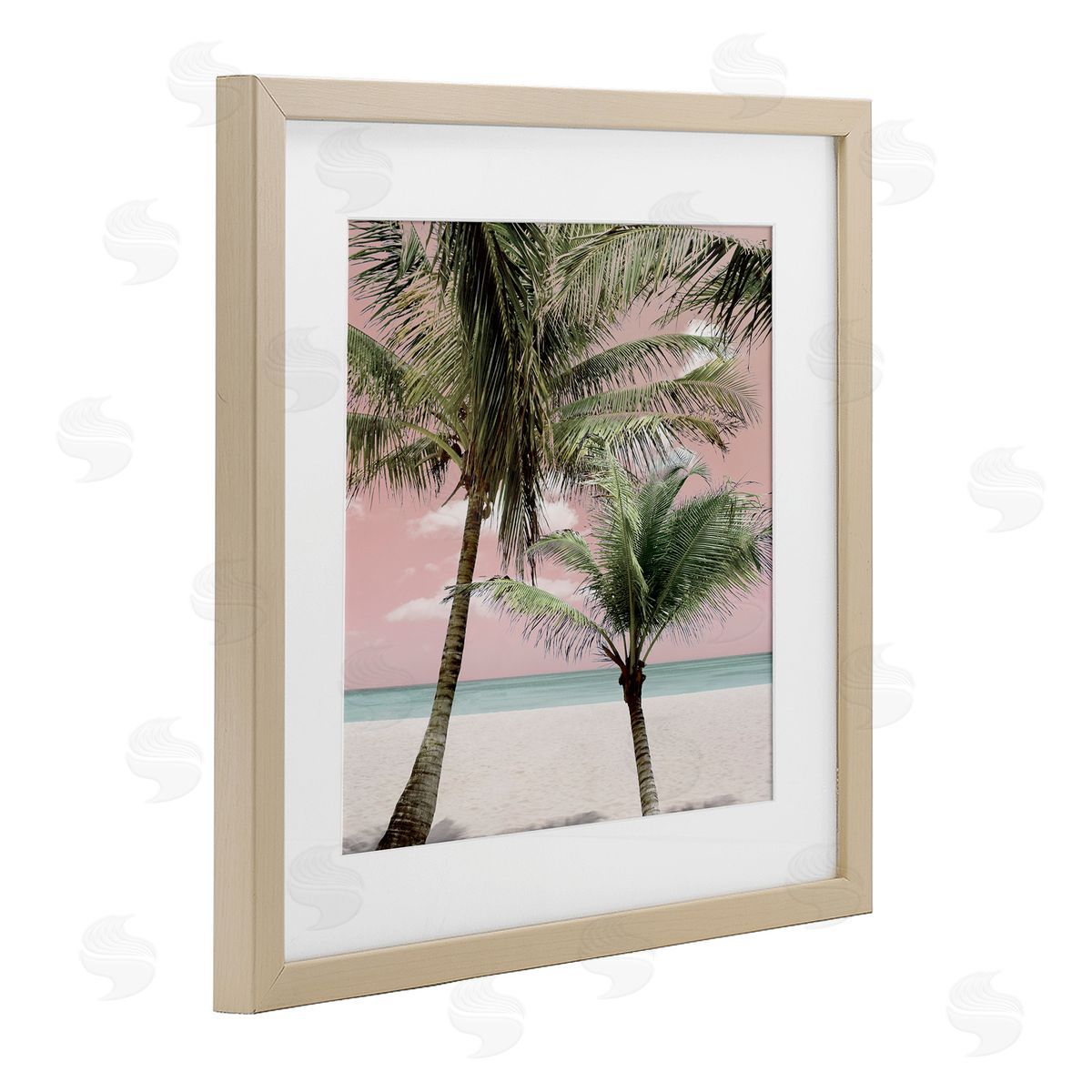 Natalie Carpentieri Quiet Escape Pink Palms Canvas Wall Art Print