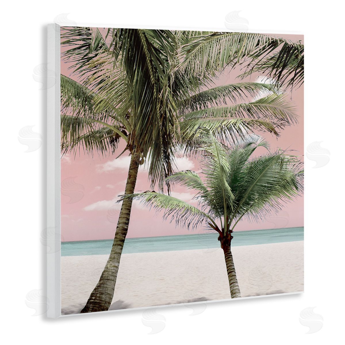 Natalie Carpentieri Quiet Escape Pink Palms Canvas Wall Art Print