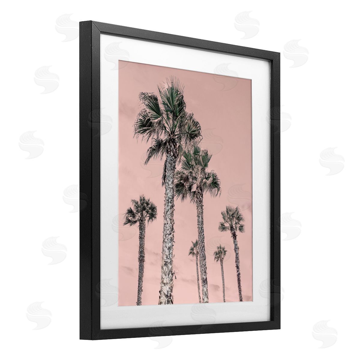 Natalie Carpentieri Palm Up Pink Sky Canvas Wall Art Print