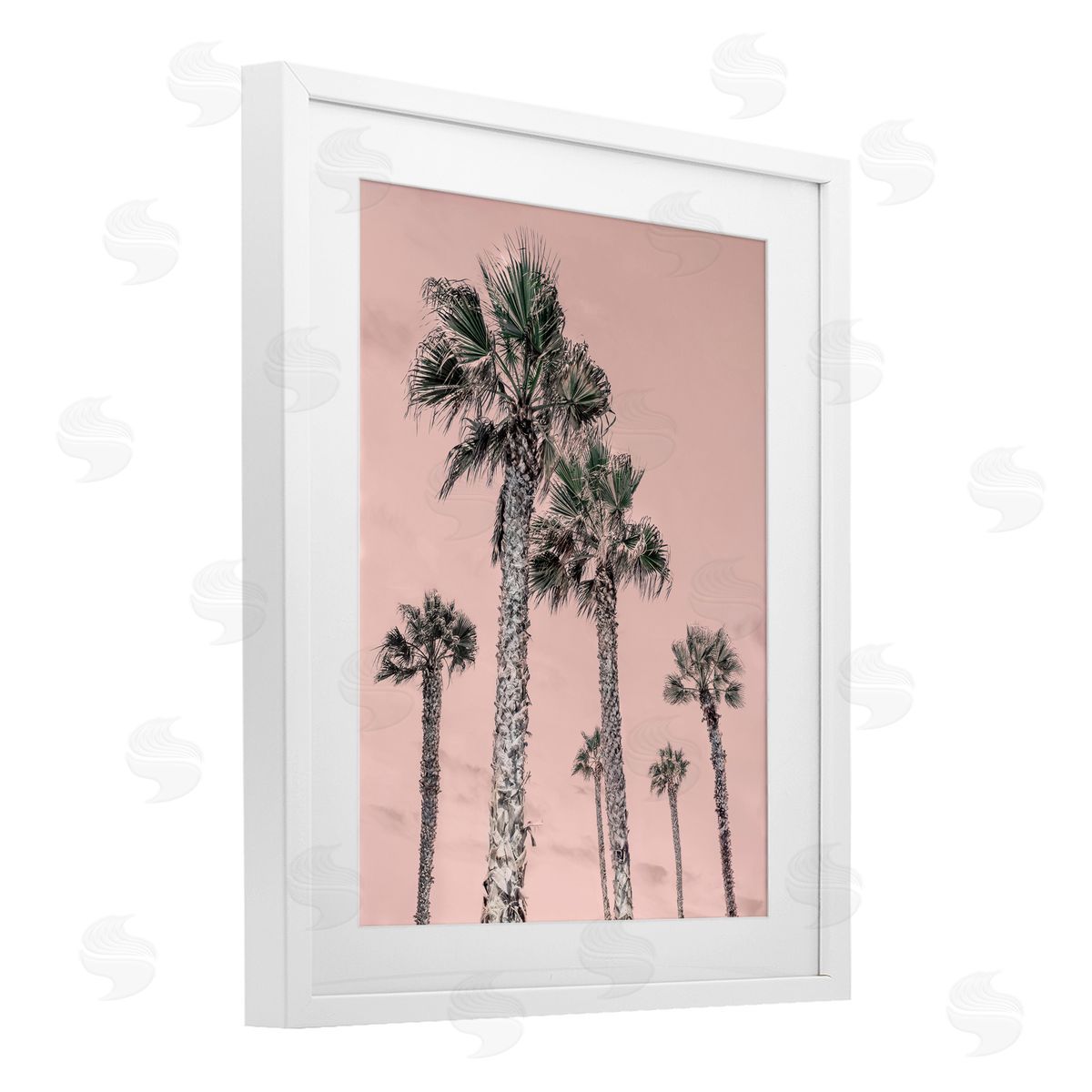 Natalie Carpentieri Palm Up Pink Sky Canvas Wall Art Print