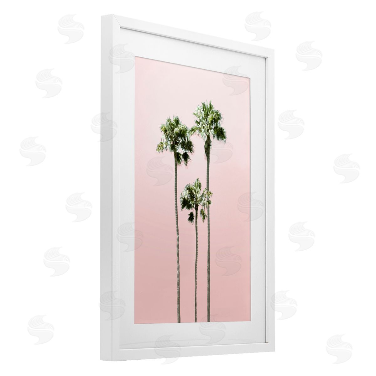 Natalie Carpentieri Palm Getaway Pink Sky Canvas Wall Art Print
