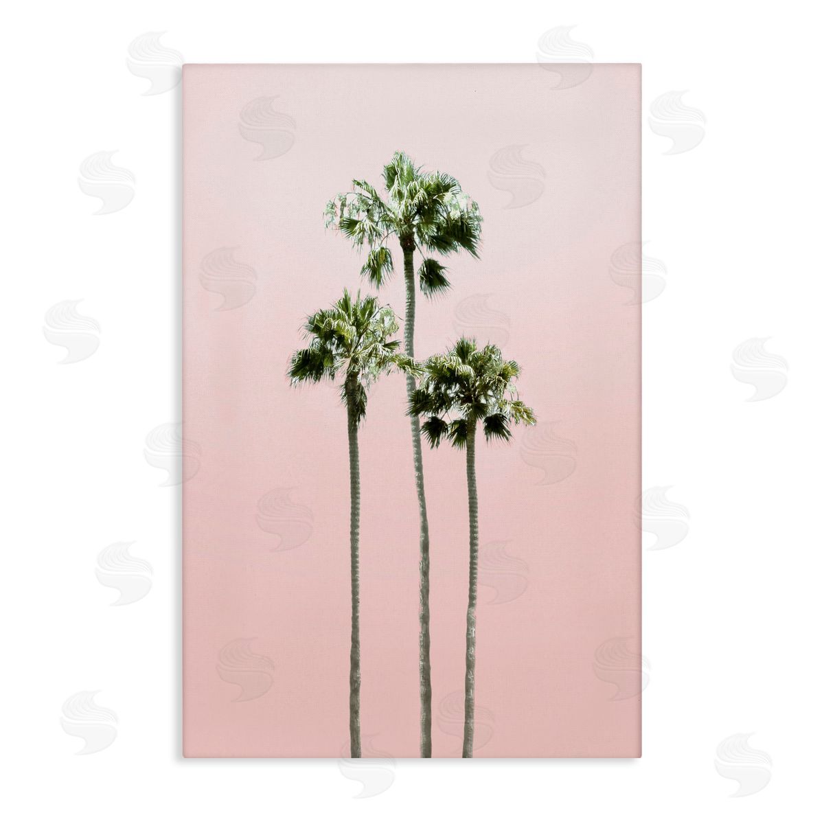 Natalie Carpentieri Palm Getaway over Pink Canvas Wall Art Print