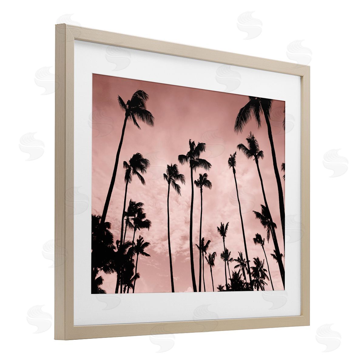 Natalie Carpentieri Evenings Edge Pink Palms Canvas Wall Art Print