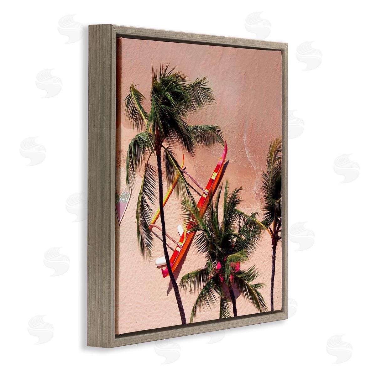 Danita Delimont Waikiki Beach Surf Coast Canvas Wall Art Print