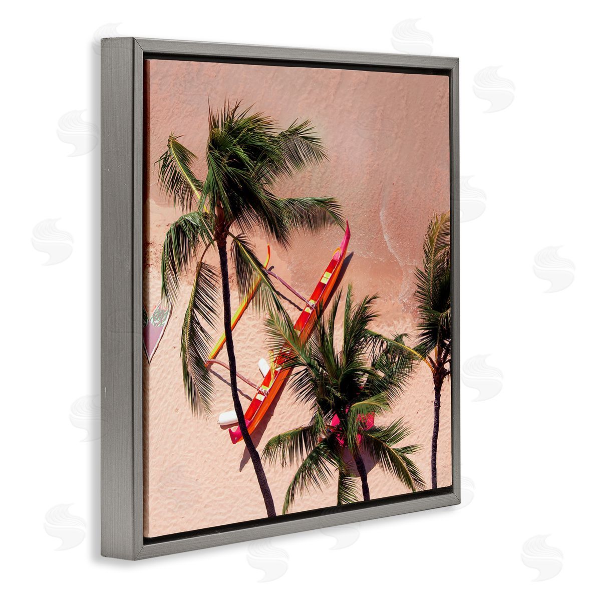 Danita Delimont Waikiki Beach Surf Coast Canvas Wall Art Print