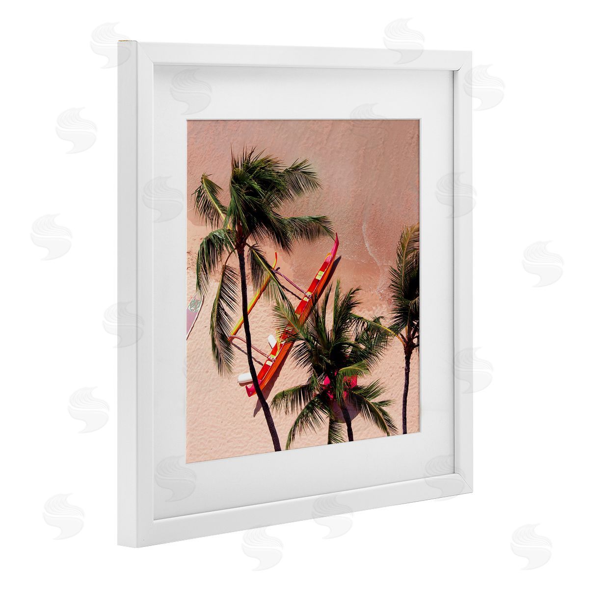 Danita Delimont Waikiki Beach Surf Coast Canvas Wall Art Print