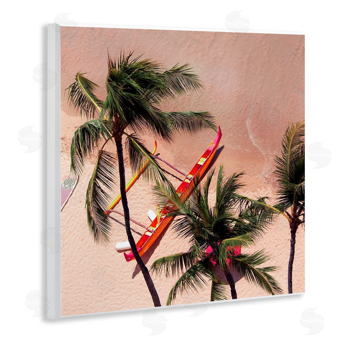 Danita Delimont Waikiki Beach Surf Coast Canvas Wall Art Print