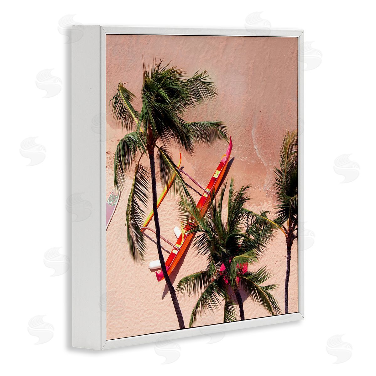 Danita Delimont Waikiki Beach Surf Coast Canvas Wall Art Print