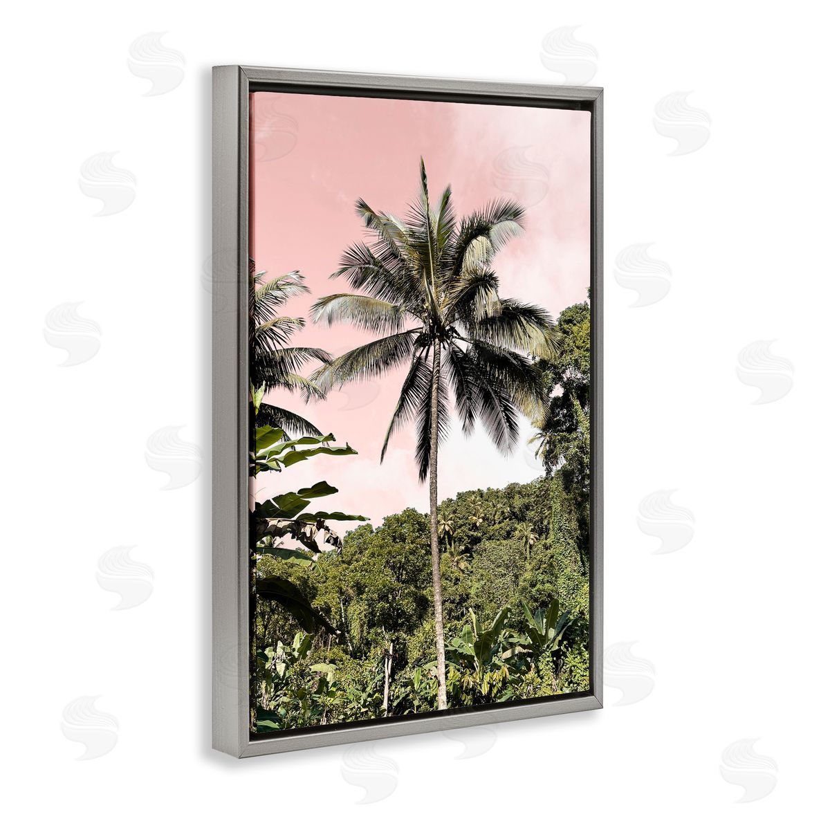Natalie Carpentieri Rainforest Palm on Pink Canvas Wall Art Print