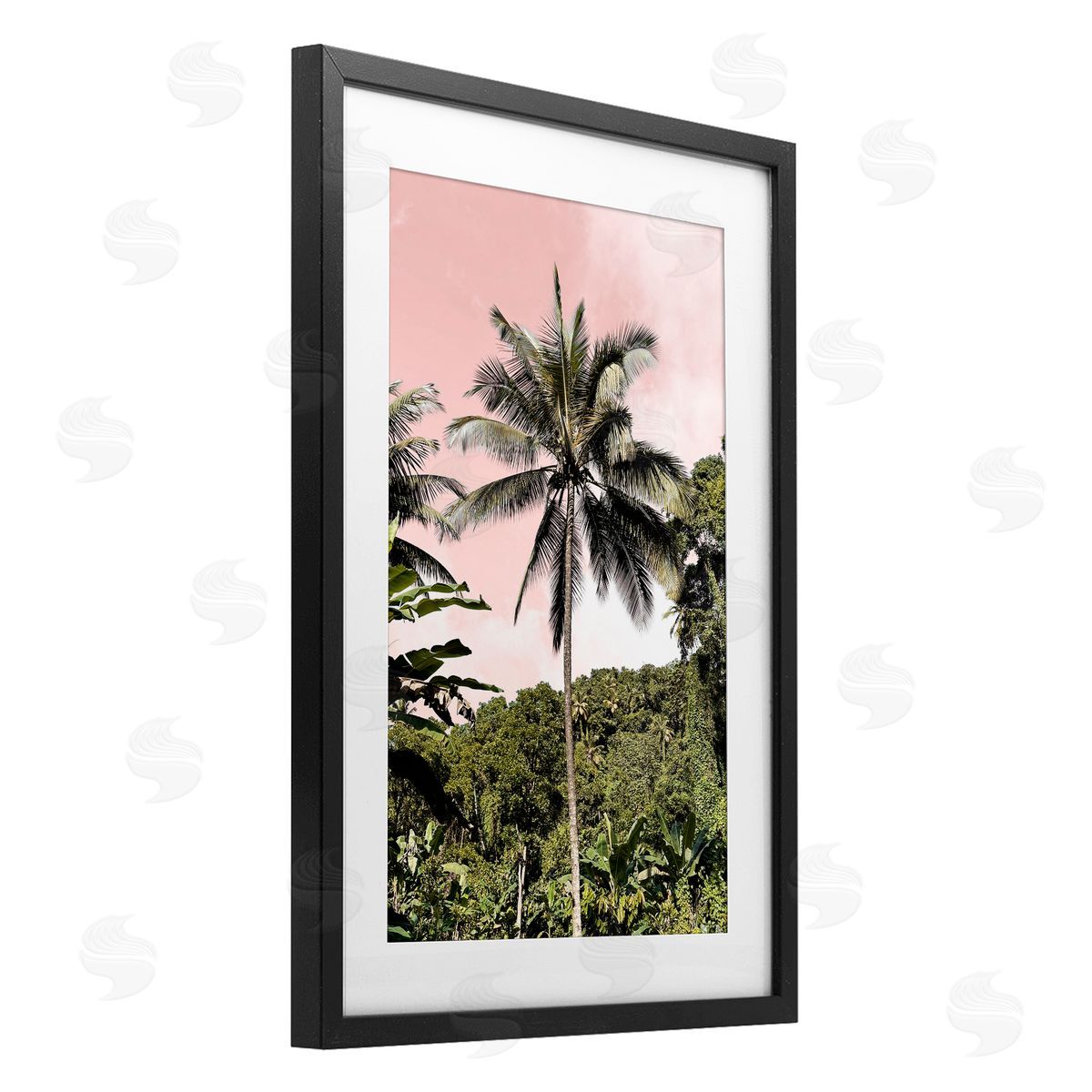 Natalie Carpentieri Rainforest Palm on Pink Canvas Wall Art Print