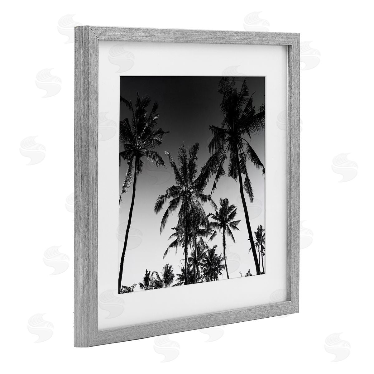 Danita Delimont Palm Sunset Stark Contrast Canvas Wall Art Print