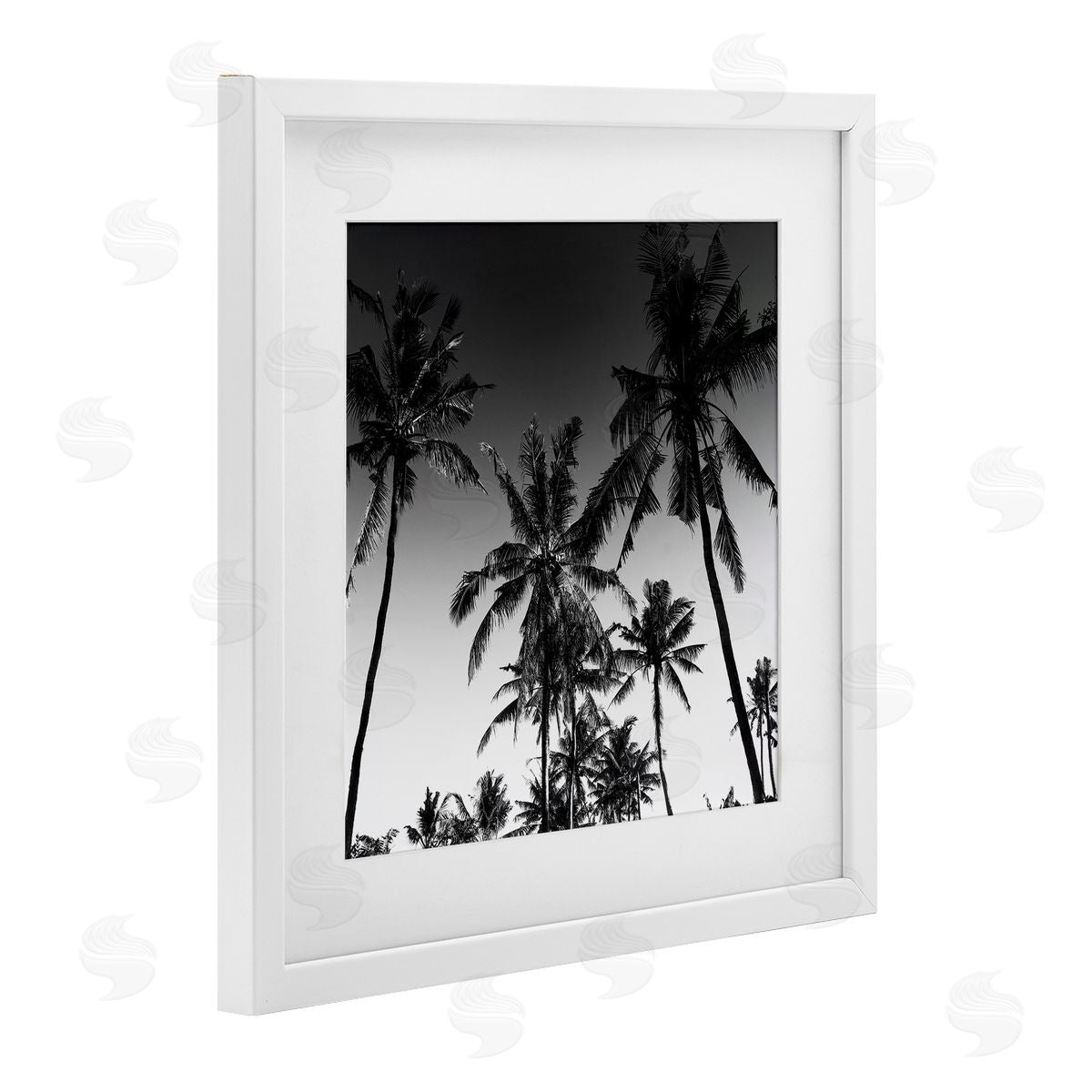 Danita Delimont Palm Sunset Stark Contrast Canvas Wall Art Print