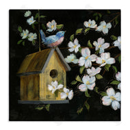 Nan | Evening Song Birdhouse over Black