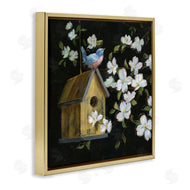 Nan | Evening Song Birdhouse over Black