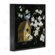 Nan | Evening Song Birdhouse over Black