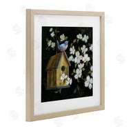 Nan | Evening Song Birdhouse over Black