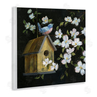 Nan | Evening Song Birdhouse over Black