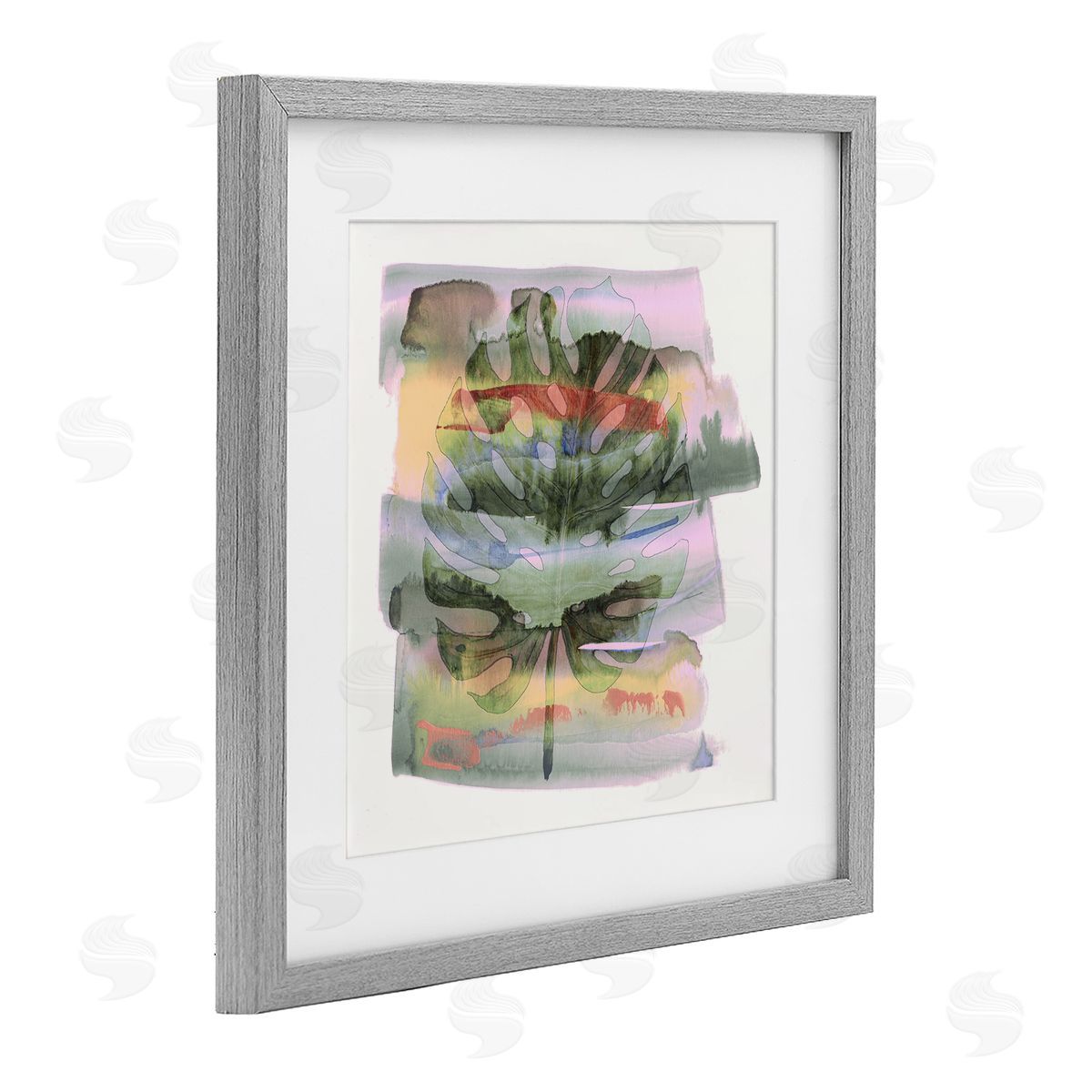 Susan Jill Tropical Dream Pastel Monstera Canvas Wall Art Print