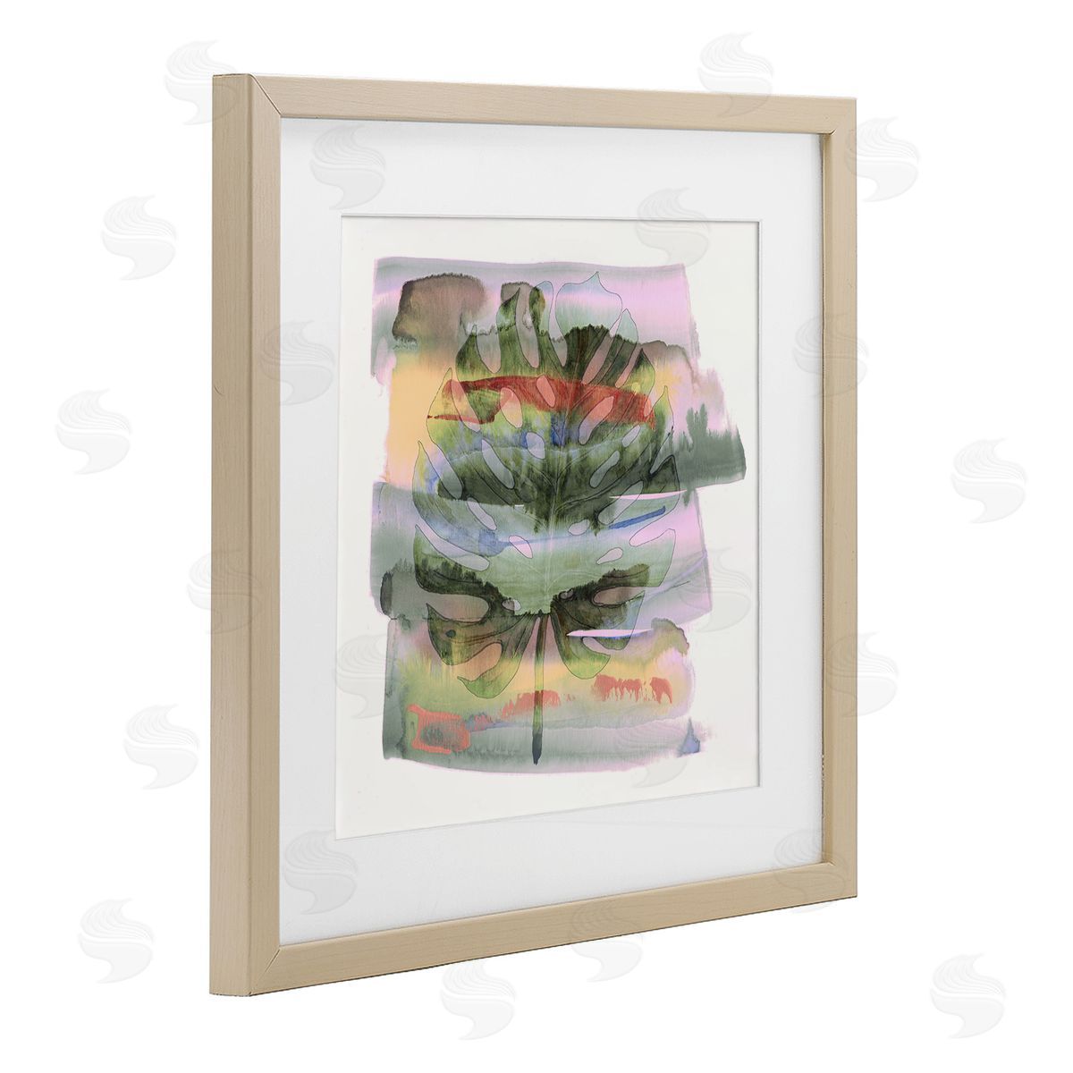 Susan Jill Tropical Dream Pastel Monstera Canvas Wall Art Print