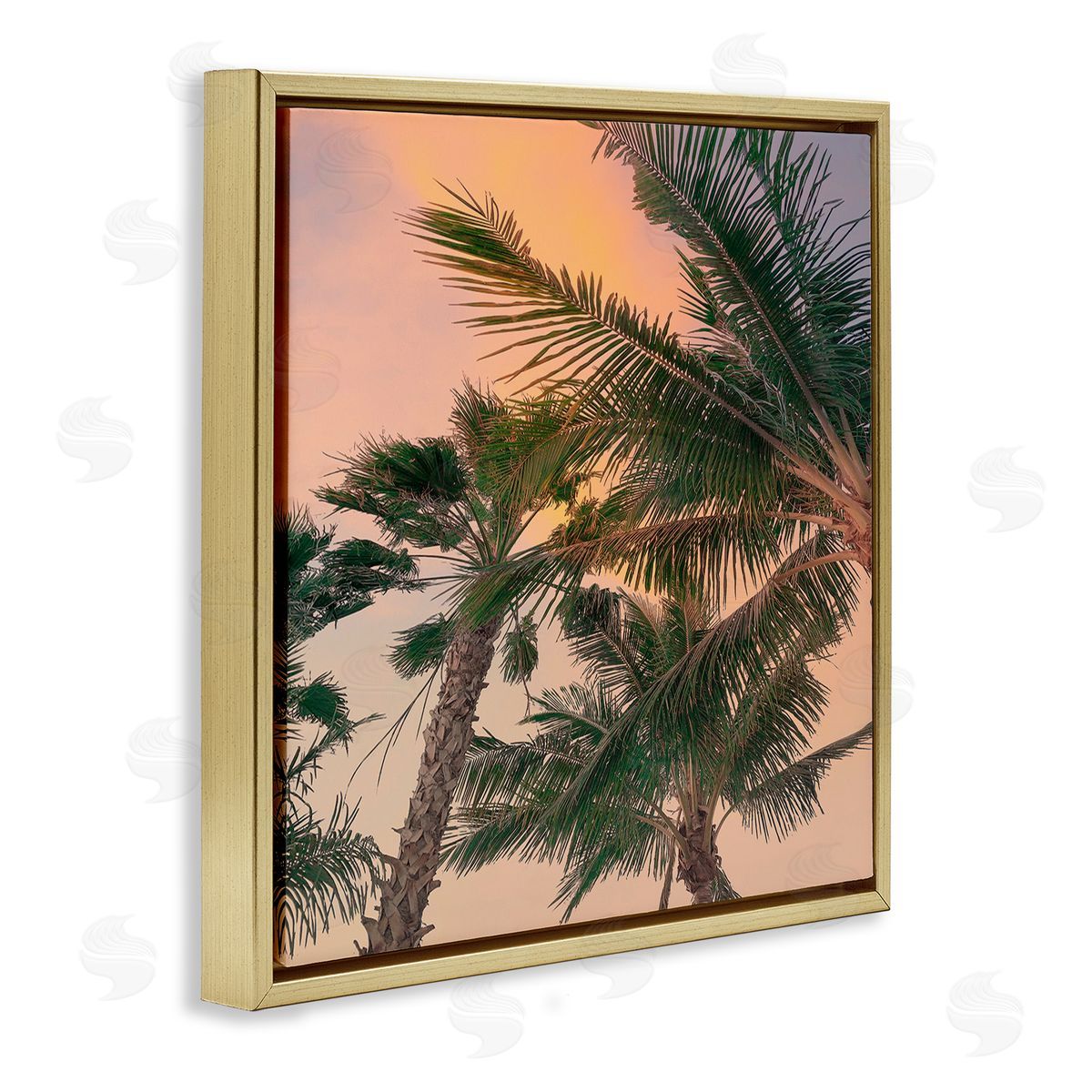 Susan Jill Gathering Palms at Sunset Canvas Wall Art Print