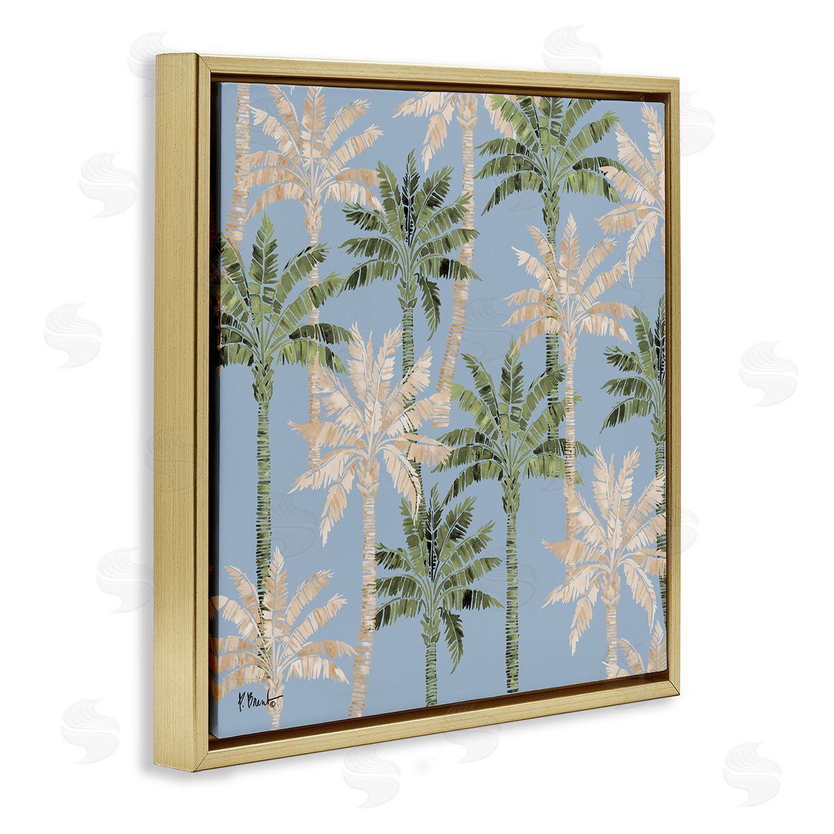 Paul Brent Hollywood Palms Toss Canvas Wall Art Print