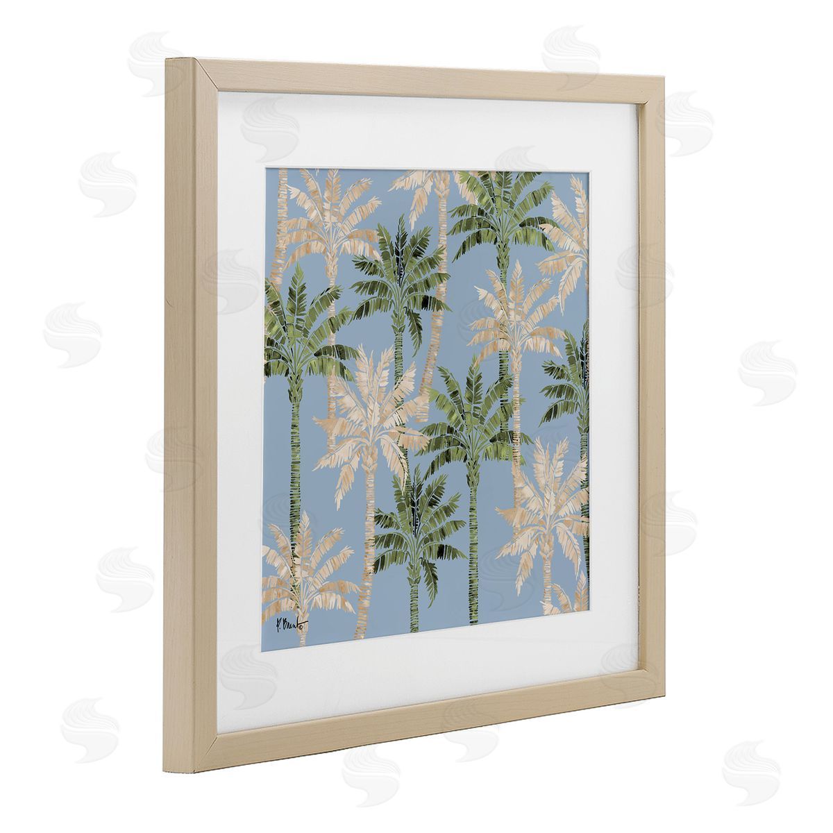 Paul Brent Hollywood Palms Toss Canvas Wall Art Print