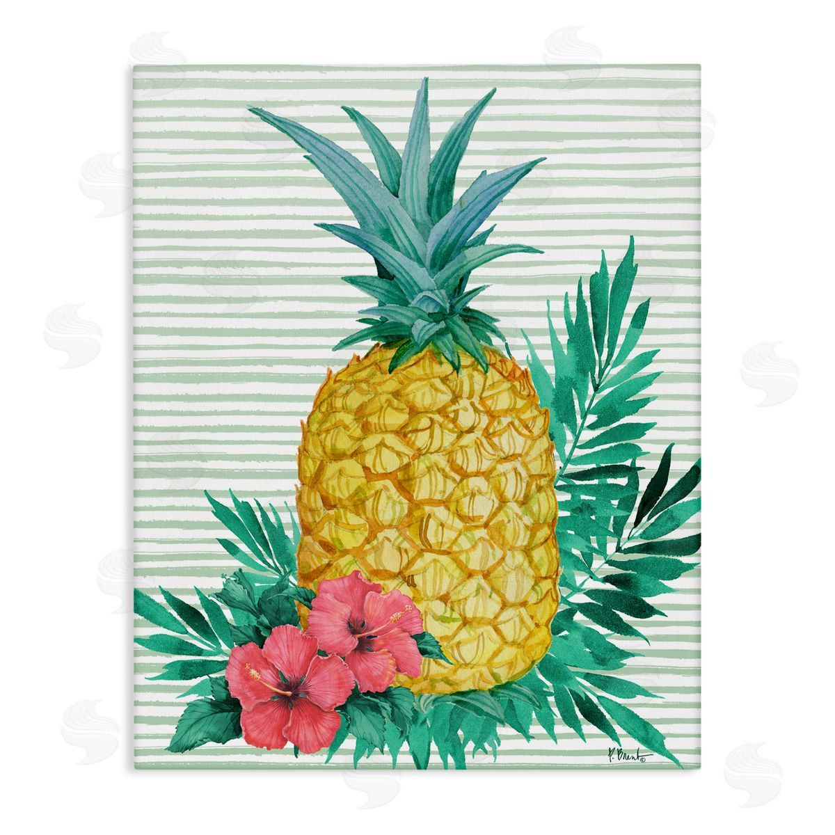 Paul Brent Bora Bora Pineapple Canvas Wall Art Print