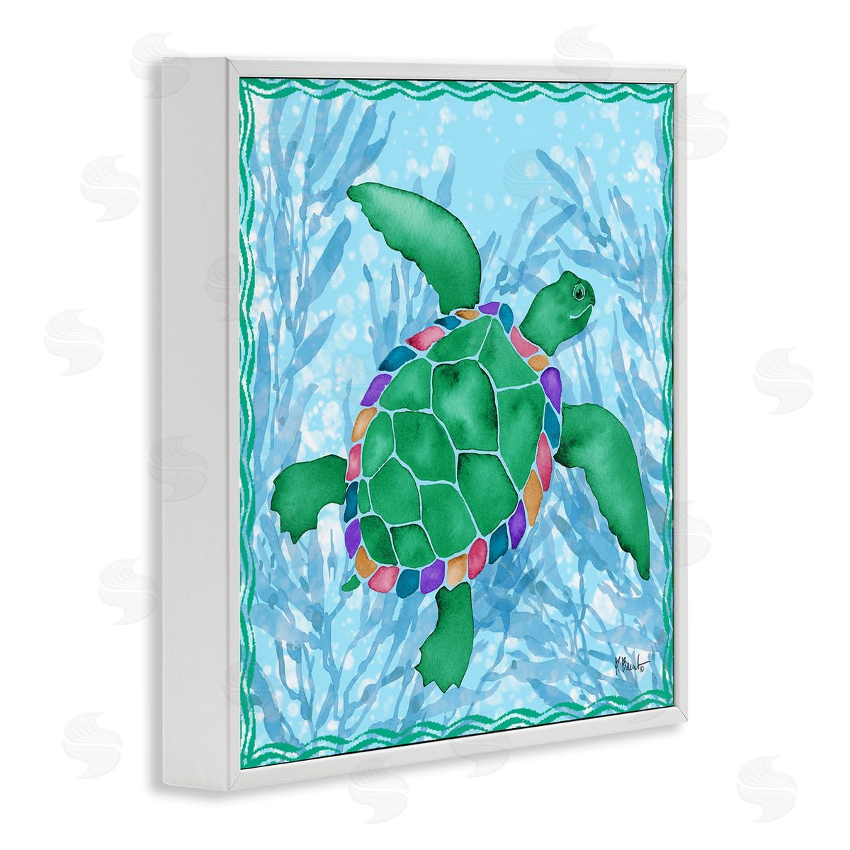 Paul Brent Radiant Sealife Turtle Canvas Wall Art Print